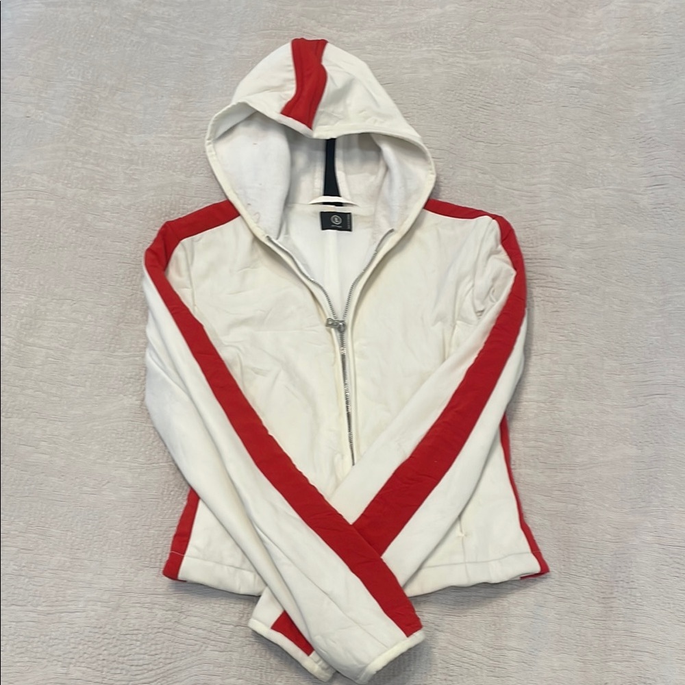 Bogner White and Red Hoodie
